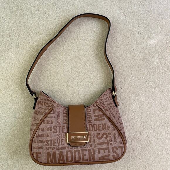 New Y2K Steve Madden Light Brown and Tan Purse - Picture 1 of 7